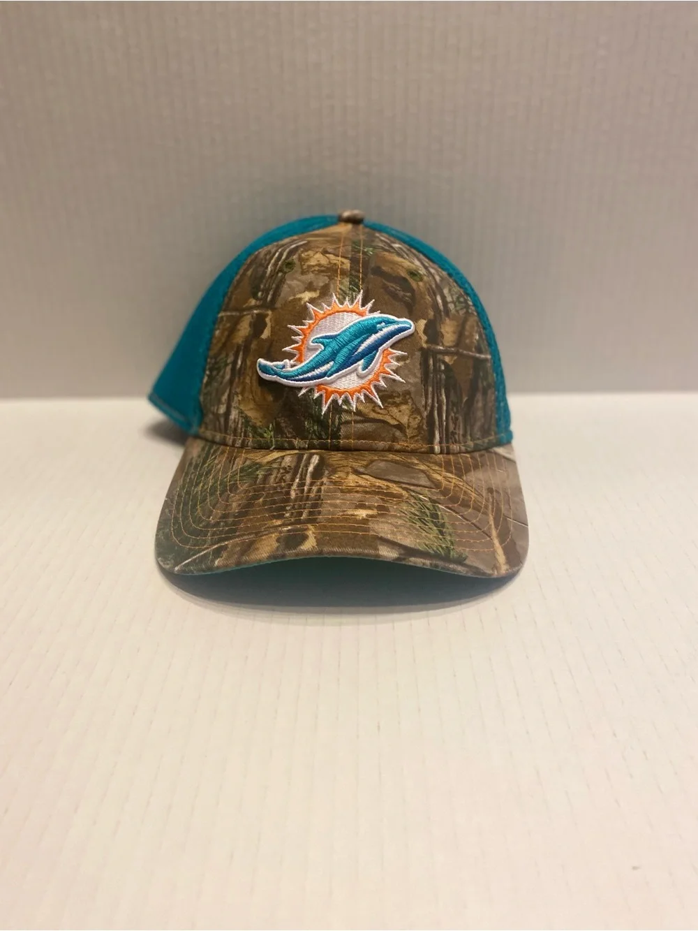 Miami Dolphins Camouflage fitted Hat - Teal Accents